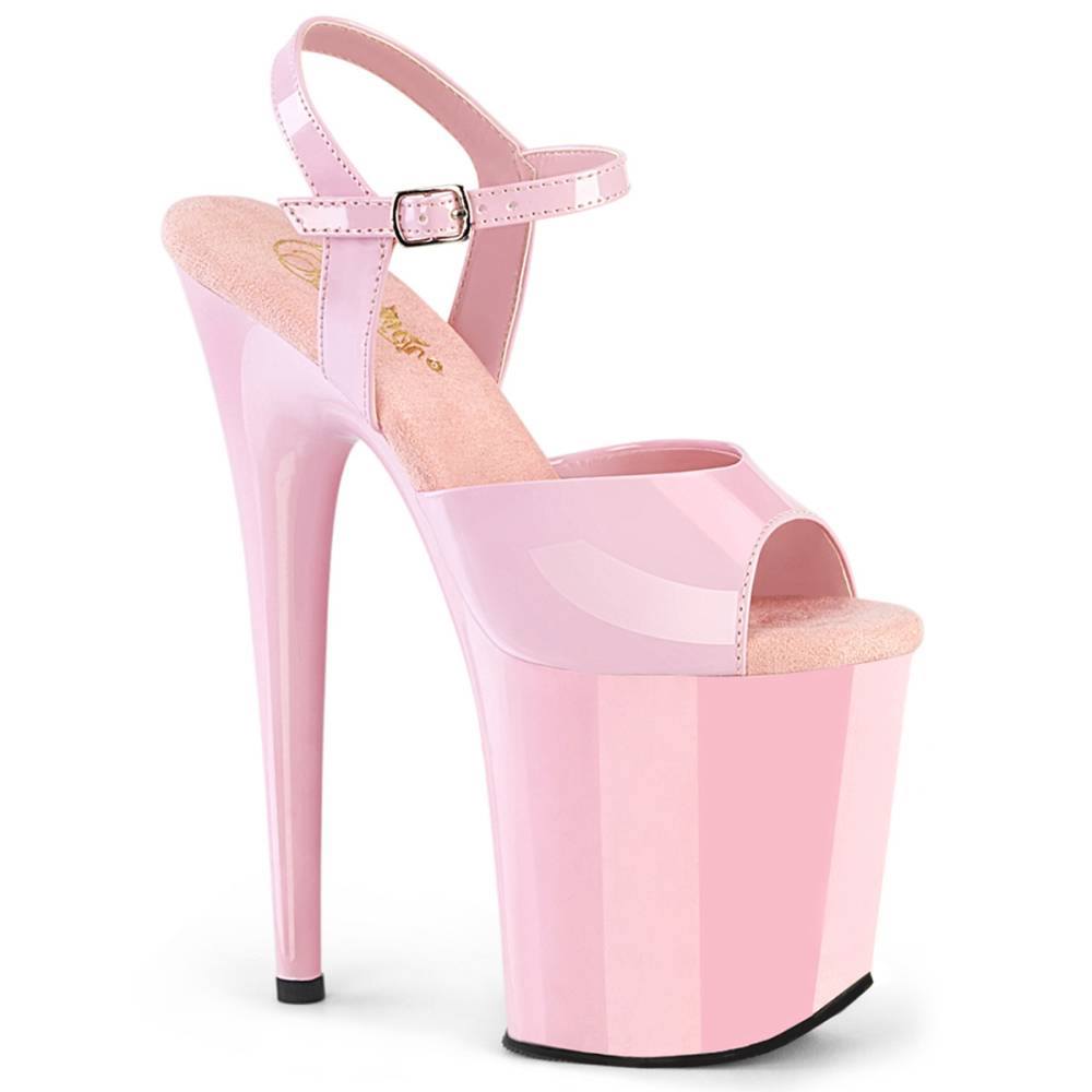 Pleaser - FLAMINGO809 Sandale à bride à la cheville, Pole dance chaussures - Rose Product image